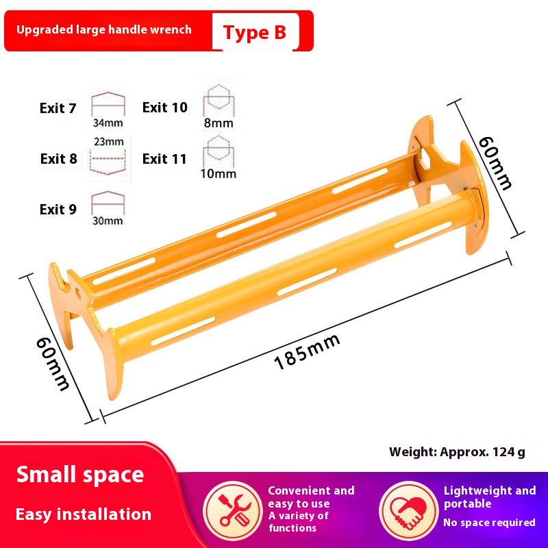 Multifunctional Kitchen and Bathroom Wrench - Sink Faucet Nut Tool Set