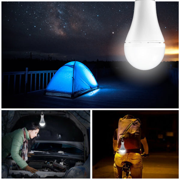 R70 LED Rechargeable Emergency Floodlight Bulb with Hook - 130x70mm