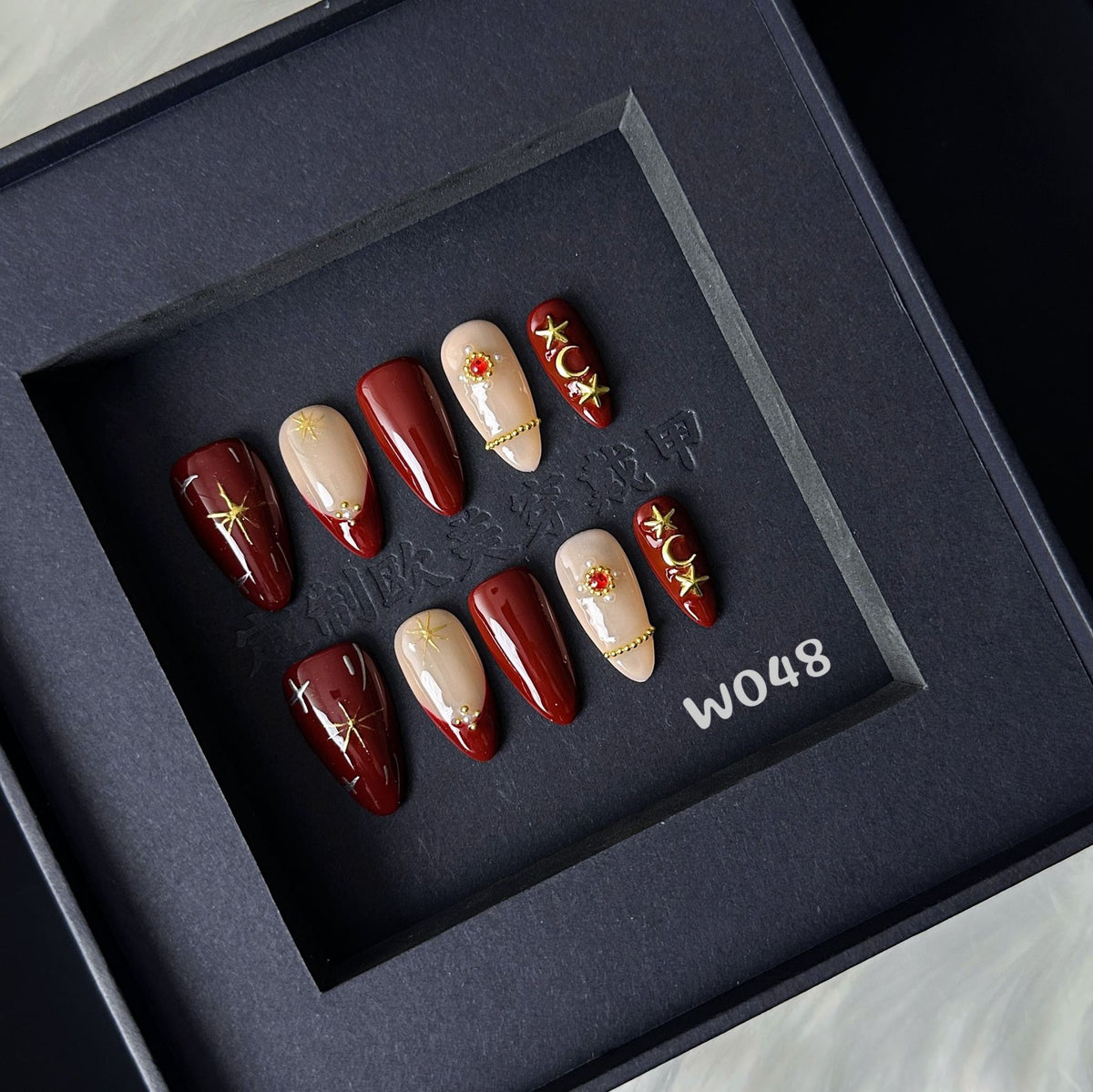 Fall and Winter Nail Art Stickers Set with Variety of Patterns and Sizes