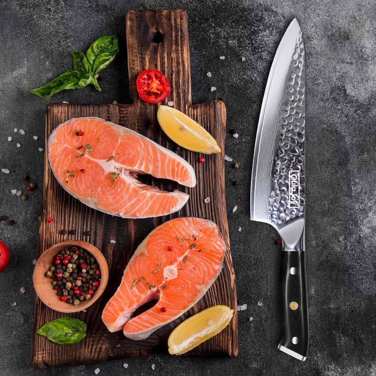 8-Inch Professional Chef Knife - VG-10 Damascus Steel Blade