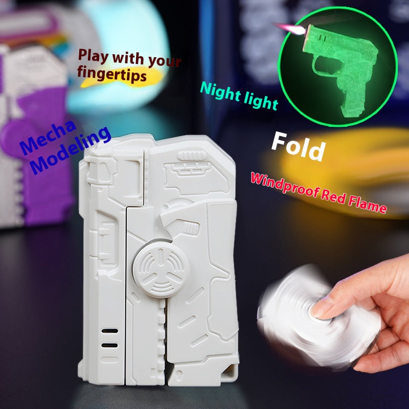 Fingertip Decompression Gyro Lighter - Modern Luminous Portable Lighter