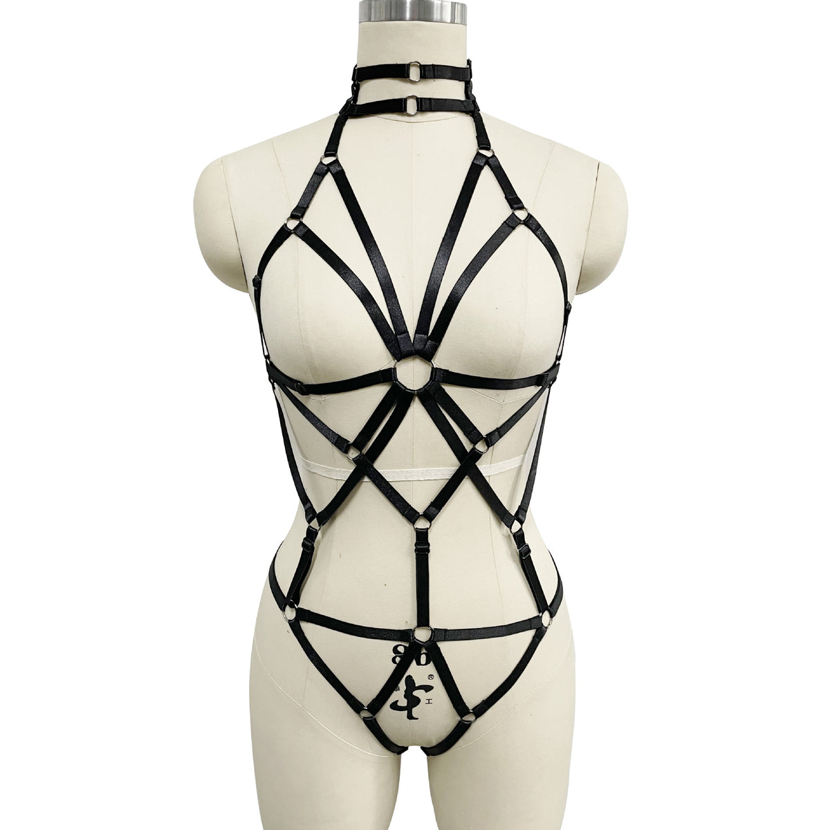 Adjustable Body Shaping Underwear Harness for Seduction & Comfort - Black, One Size