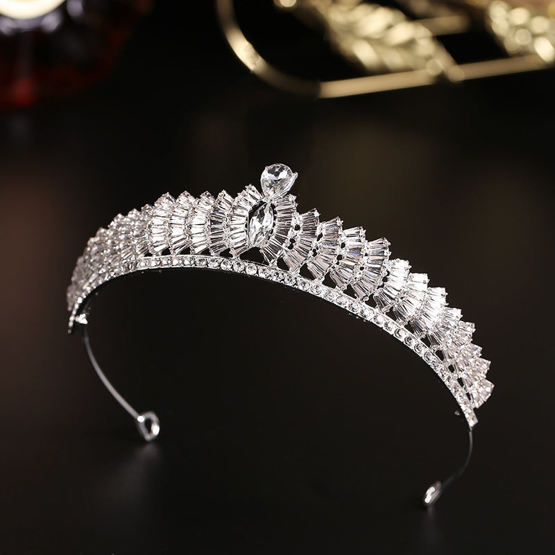 Rhinestone Crown Hair Ornament