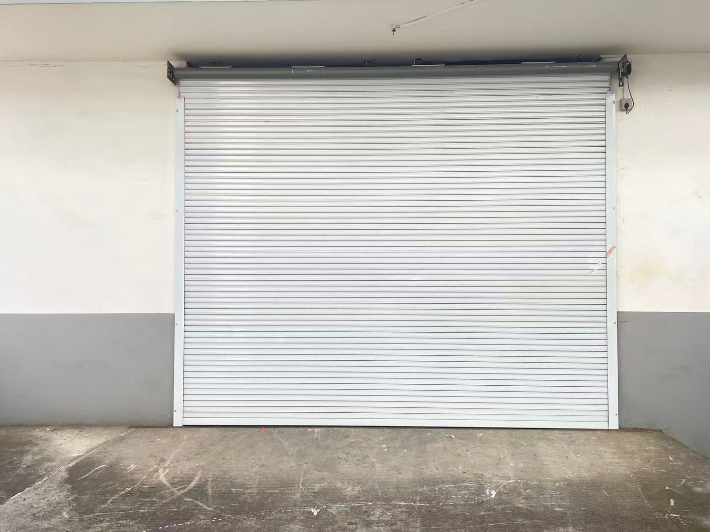 8.5FT x 8.5FT Electric Roller Shutter Door - White