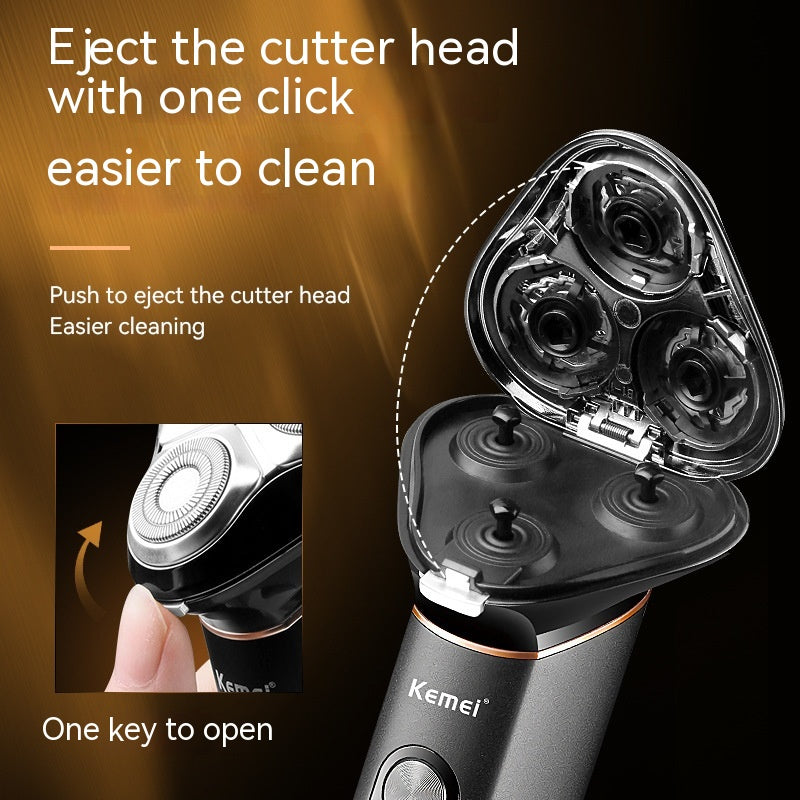 Electric Body Groomer with LED Display - Black