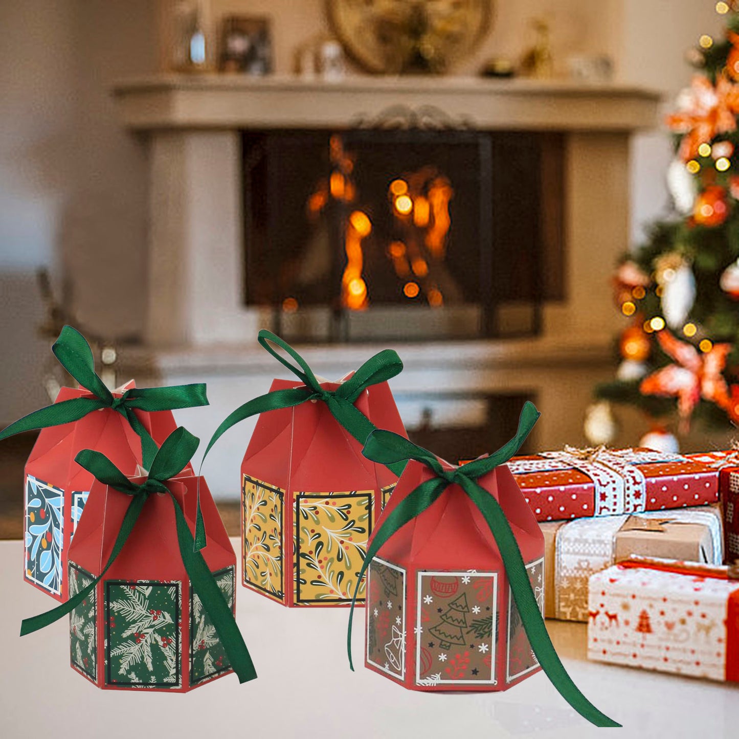 20 Christmas Gift Boxes - Holiday Party Supplies