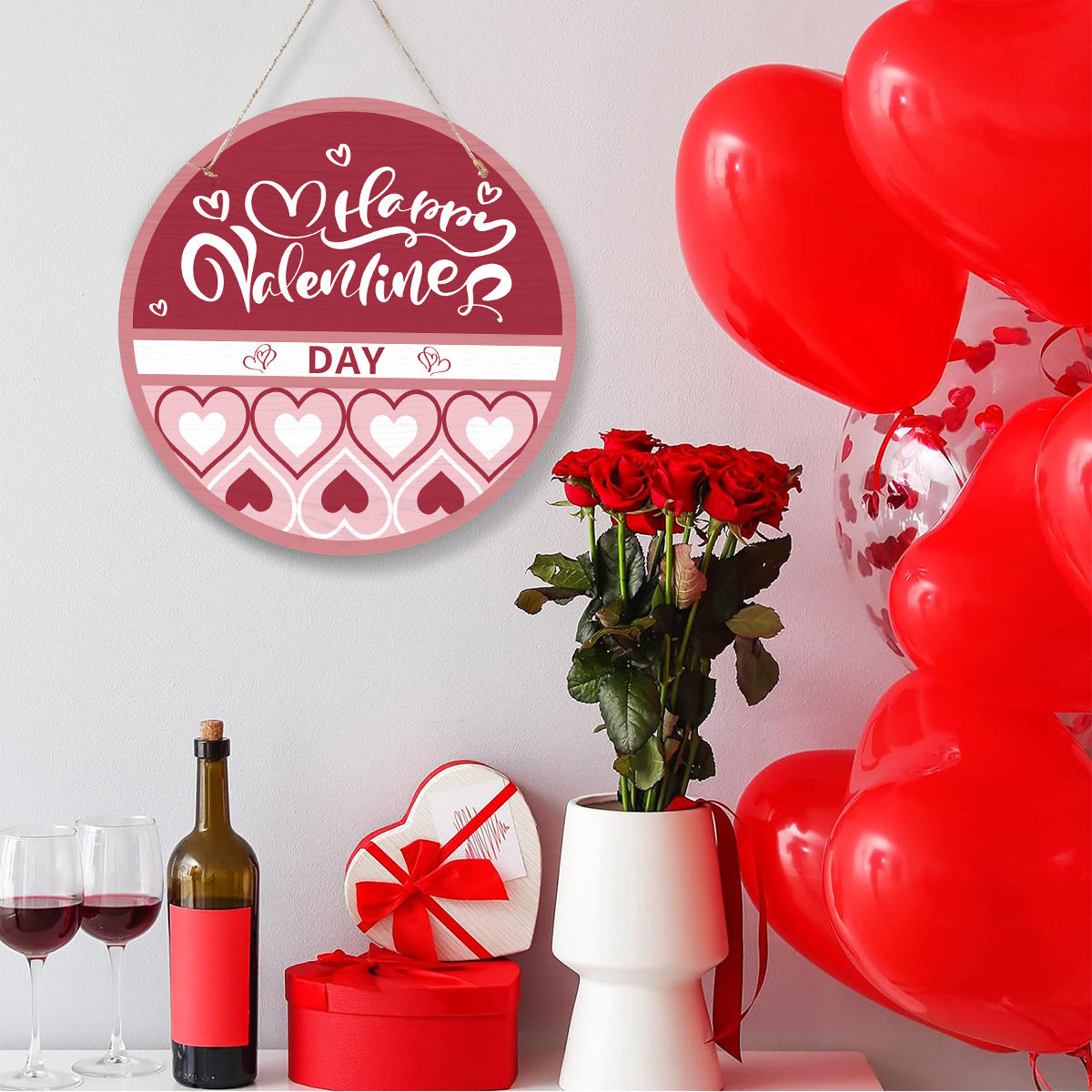 Valentine's Day Romantic Door Hanging Sign Wedding Room Decor - Multiple Styles