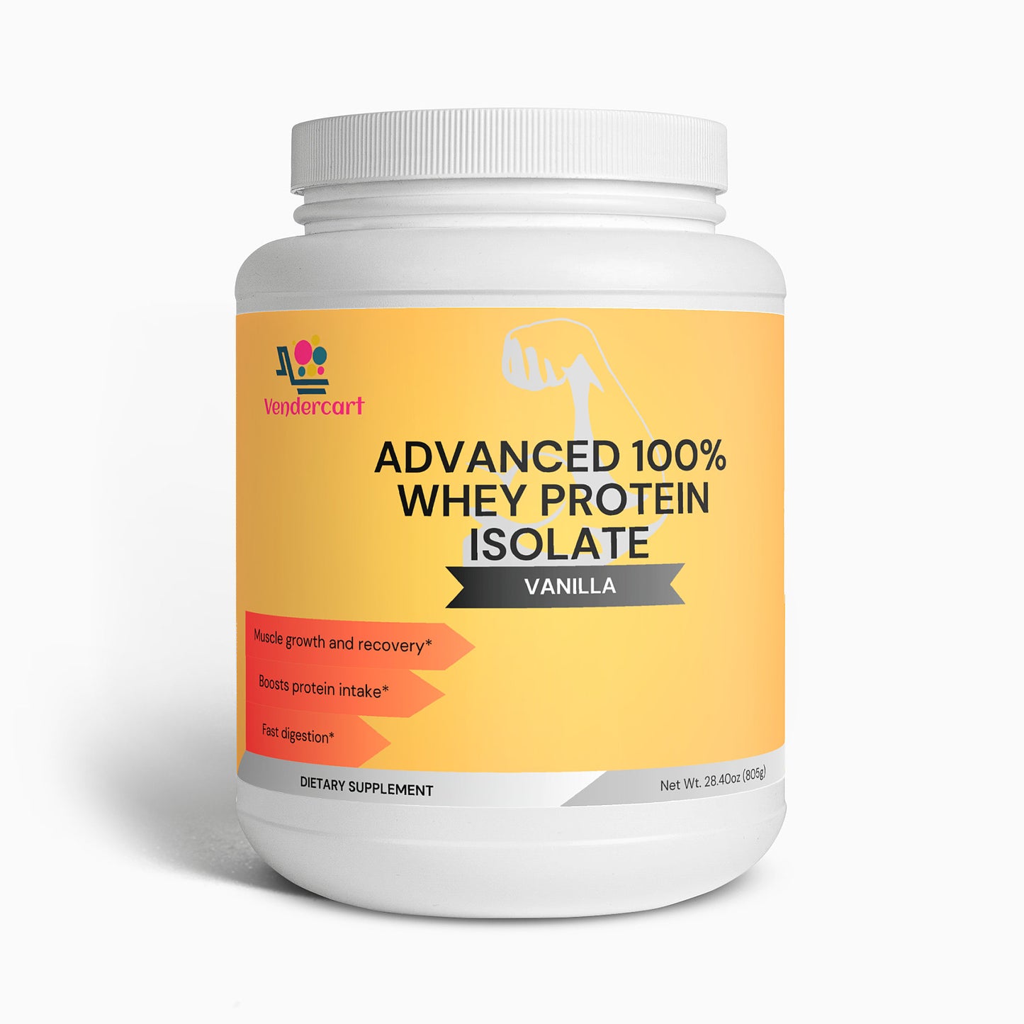 Whey Protein Isolate Powder Supplement - 29.6 oz