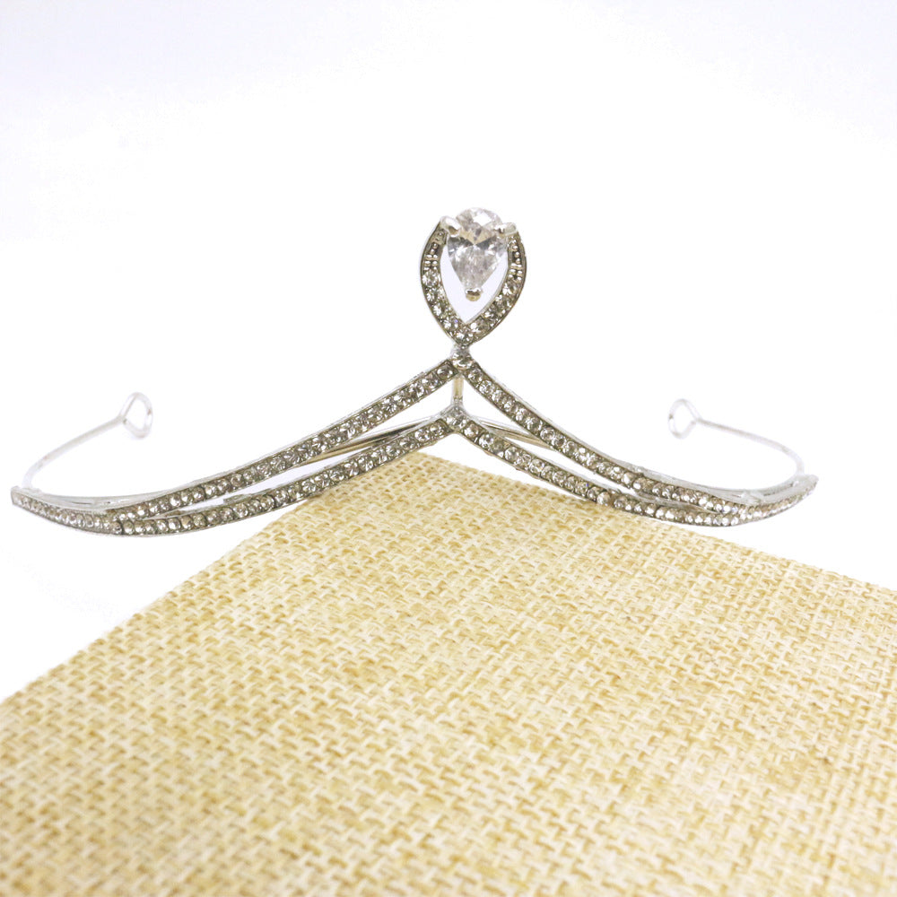 Women's Fairy Crown Headband - Silver Alloy Hair Accessory for Fashion and Costume