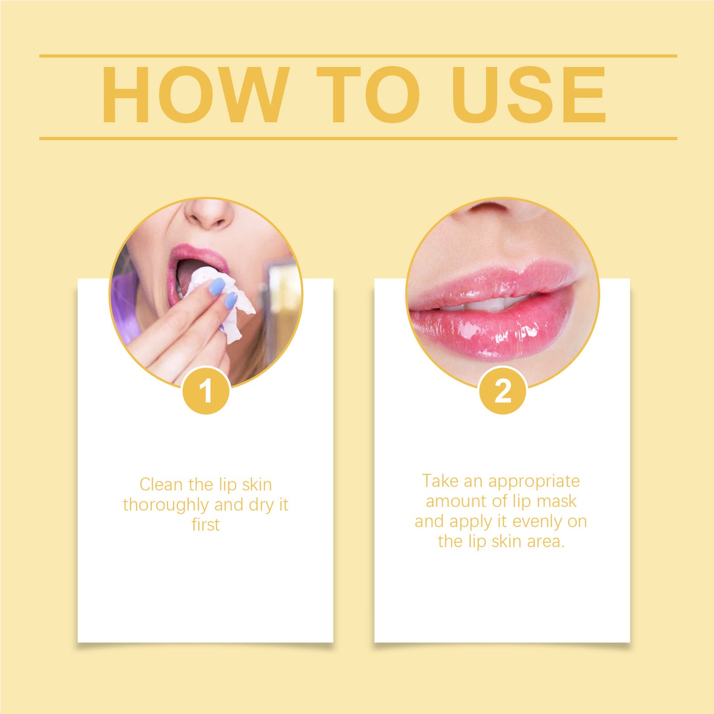 Propolis Lip Mask for Dry Lips - Moisturizing Lip Treatment & Repair Balm