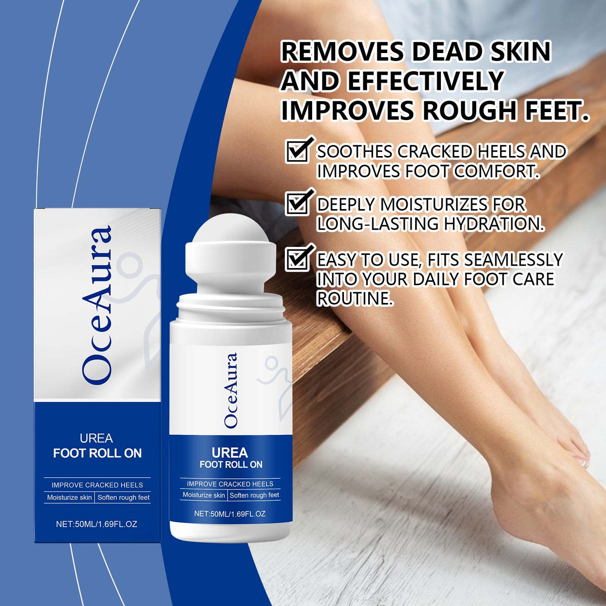 Urea Foot Moisturizing Roll-On 50ml