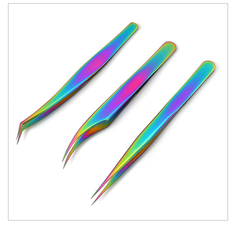 Stainless Steel Eyelash Tweezers & Curler 3-Piece Set