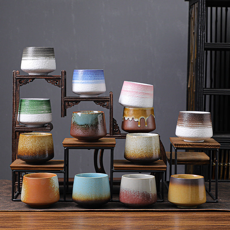 Large Capacity Retro Ceramic Tea Cup - Kiln-Fired Porcelain Drinkware