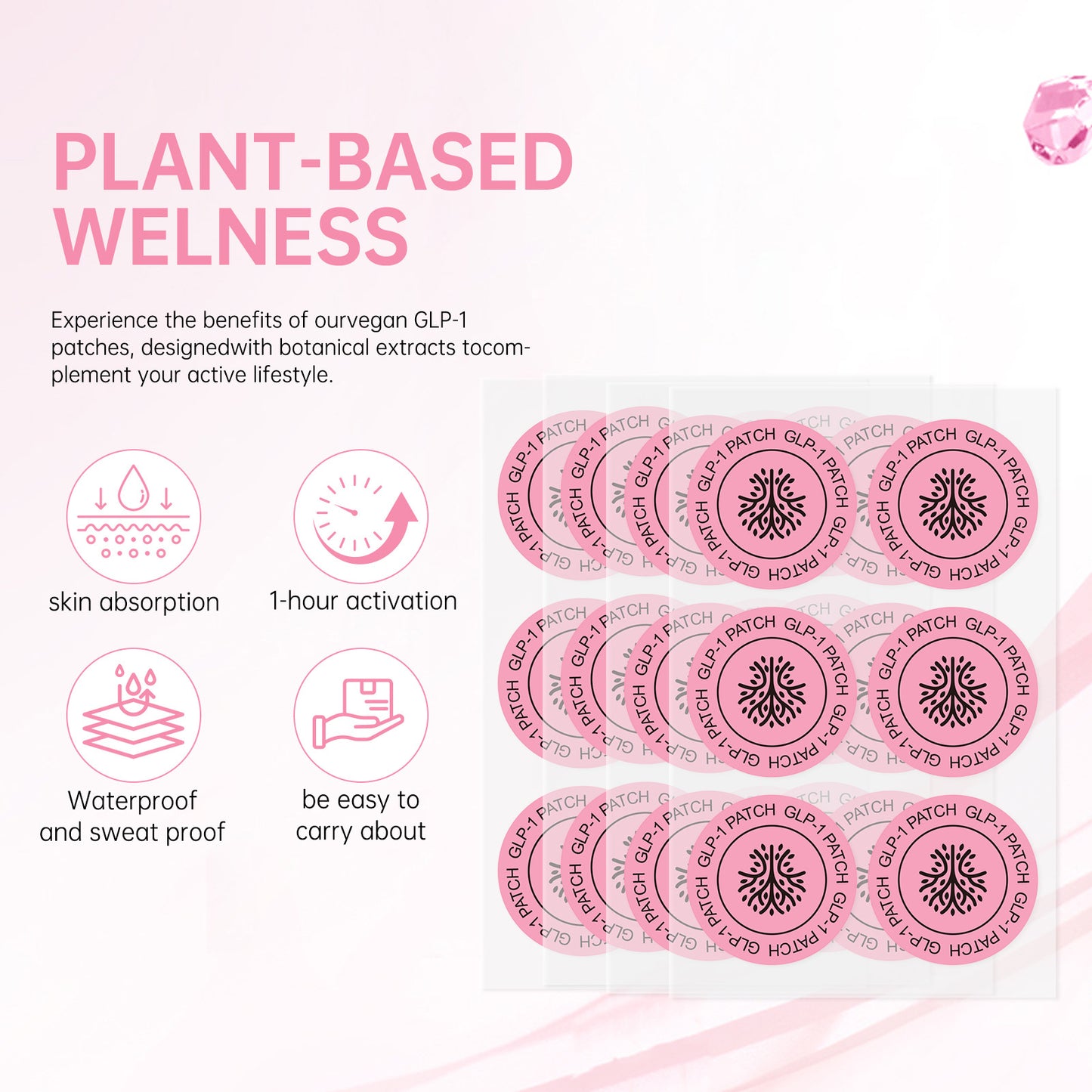 Body Care Patches 30 Pieces for Weight Management & Healthy Shape Support