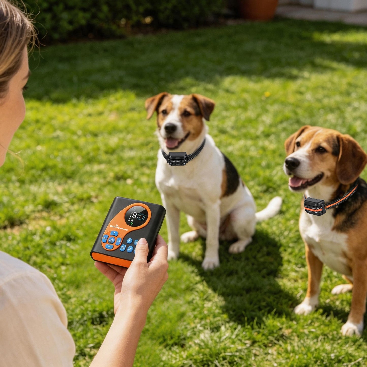 Wireless Dog Fence System with Training Collar, Waterproof, Adjustable Range 722FT
