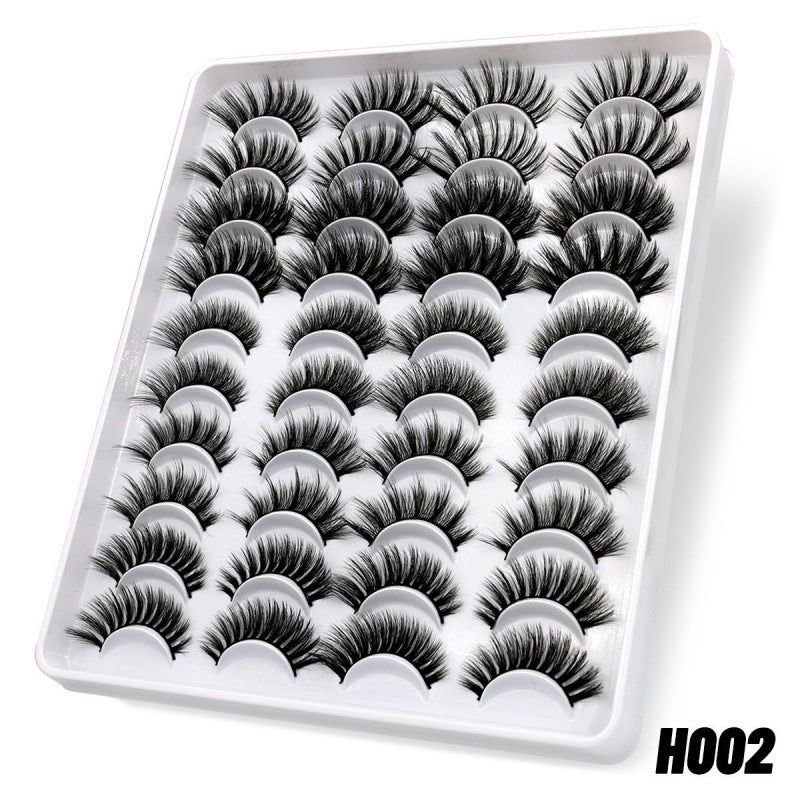Self-Adhesive False Eyelashes 20 Pairs - Natural Look & Easy Application