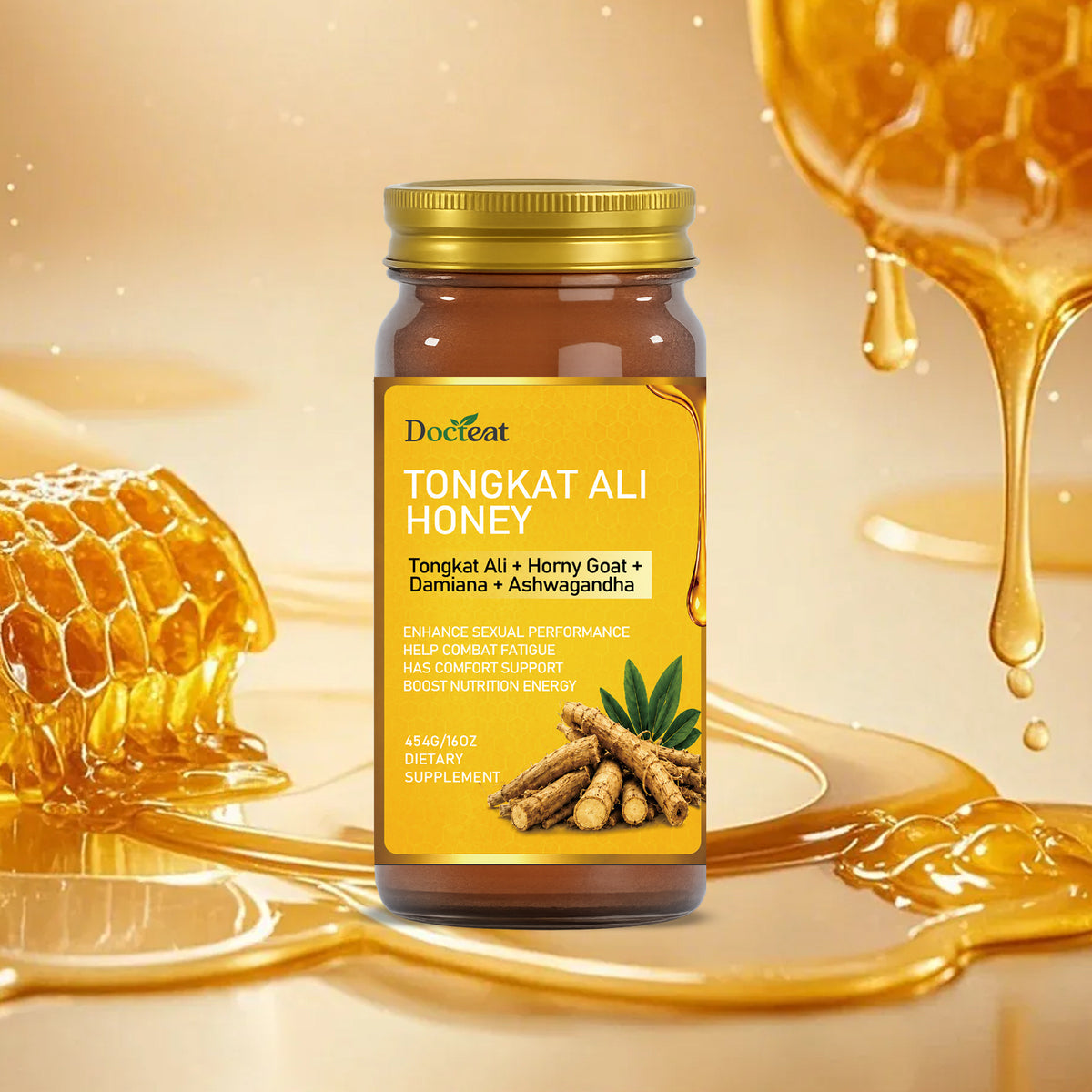 Herbal Dietary Supplement with Vitamins and Ginseng - 454g