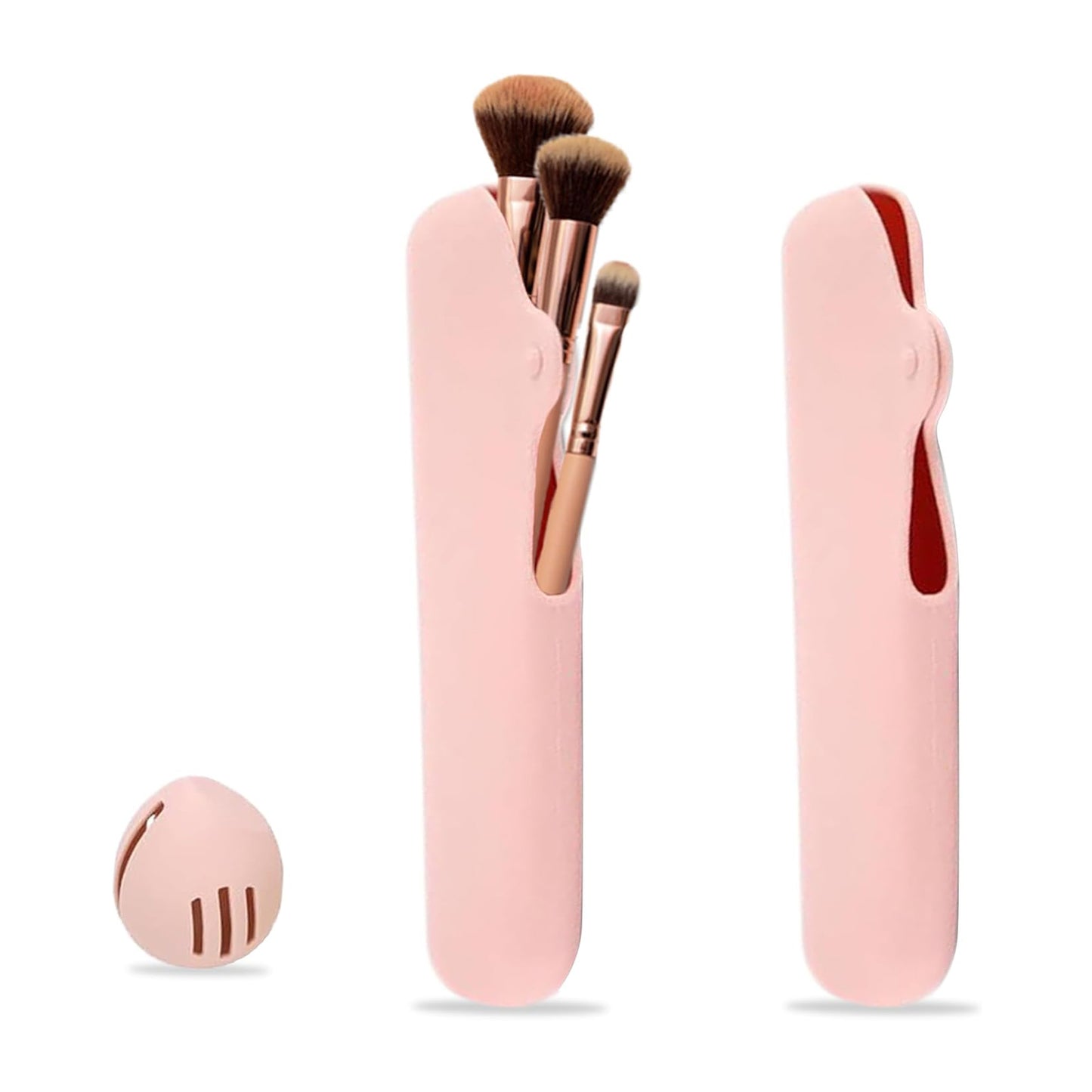 Travel Makeup Brush Holder, Beauty Blender Holder ,Silicone Make Up