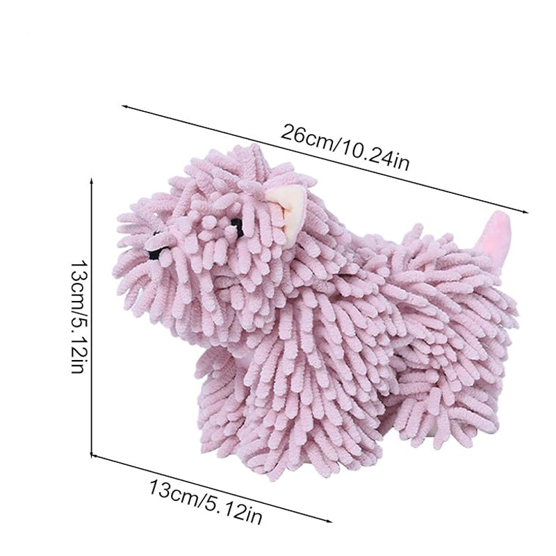 Cute Puppy Shaped Kitchen Towel with Hanging Loop - Absorbent