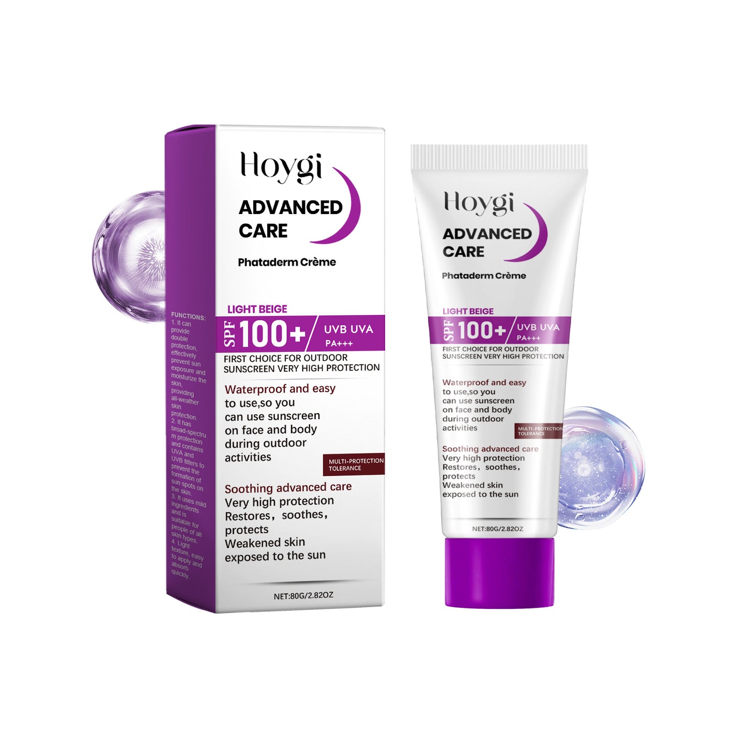 Hydrating Sunscreen Cream with Centella Asiatica & Hyaluronic Acid