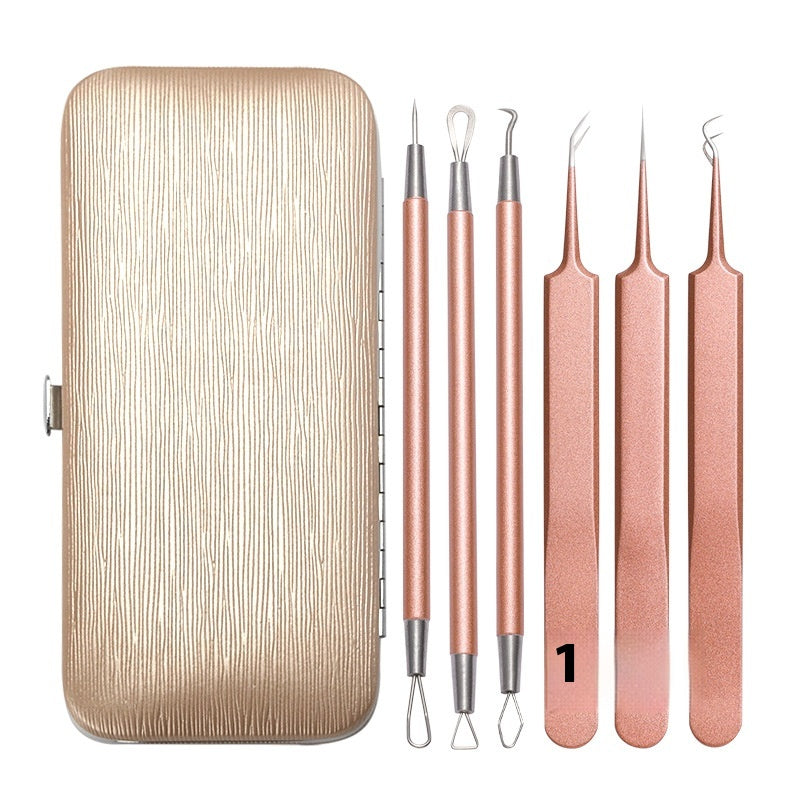 Stainless Steel Acne Remover Pimple Extractor Tool Set - Dual Purpose