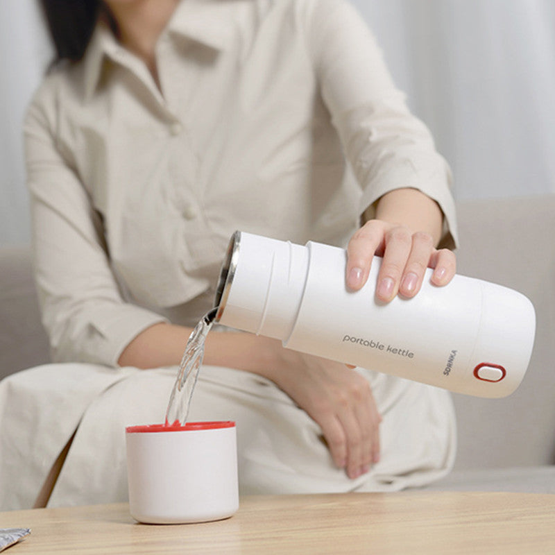 Portable Electric Hot Water Cup 350ML Travel Kettle with Auto Shut-Off