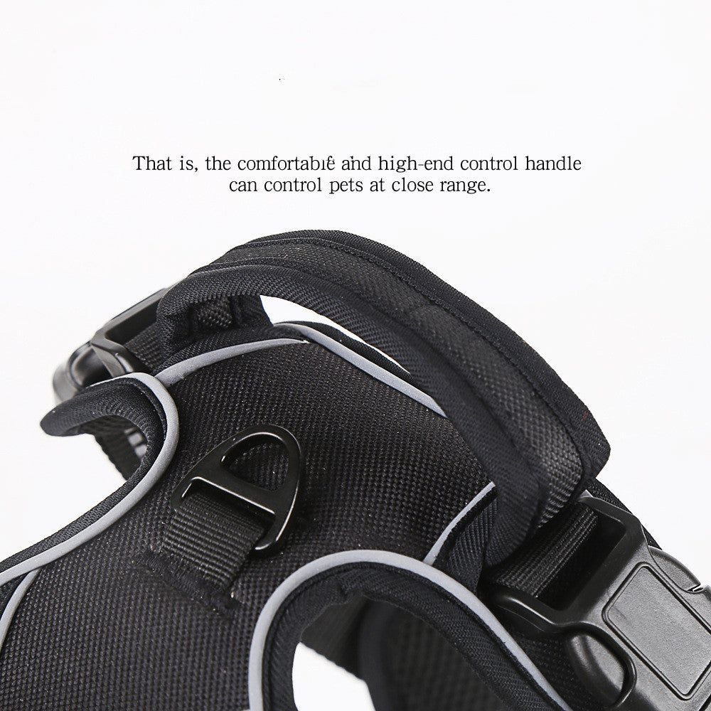 No Pull Breathable Reflective Dog Harness with Adjustable Size and Color Options