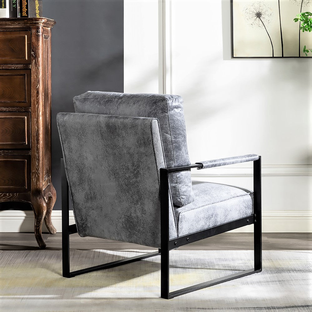 Direct Classic Mid Century Modern Accent Chair With Durable Square