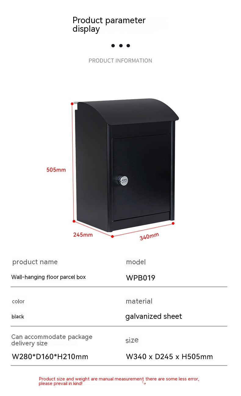 Wall-Mounted Metal Storage Cabinet with Lock for Home & Garden