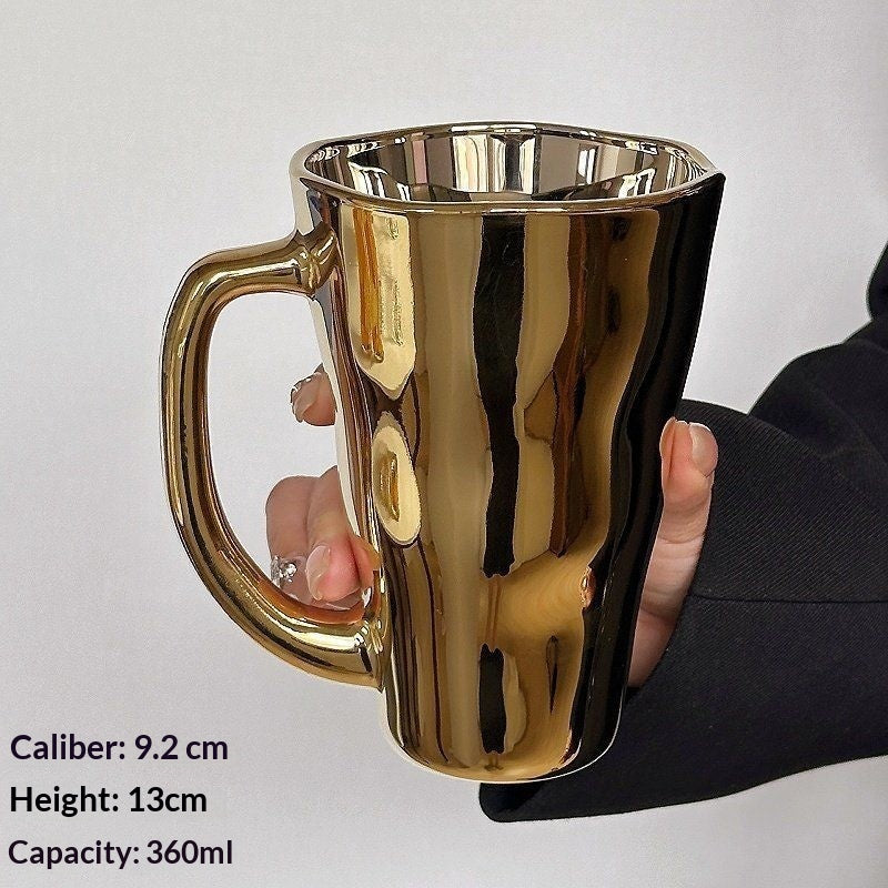 Minimalist Glass Mug 360ml - Colorful Household Drinkware Set