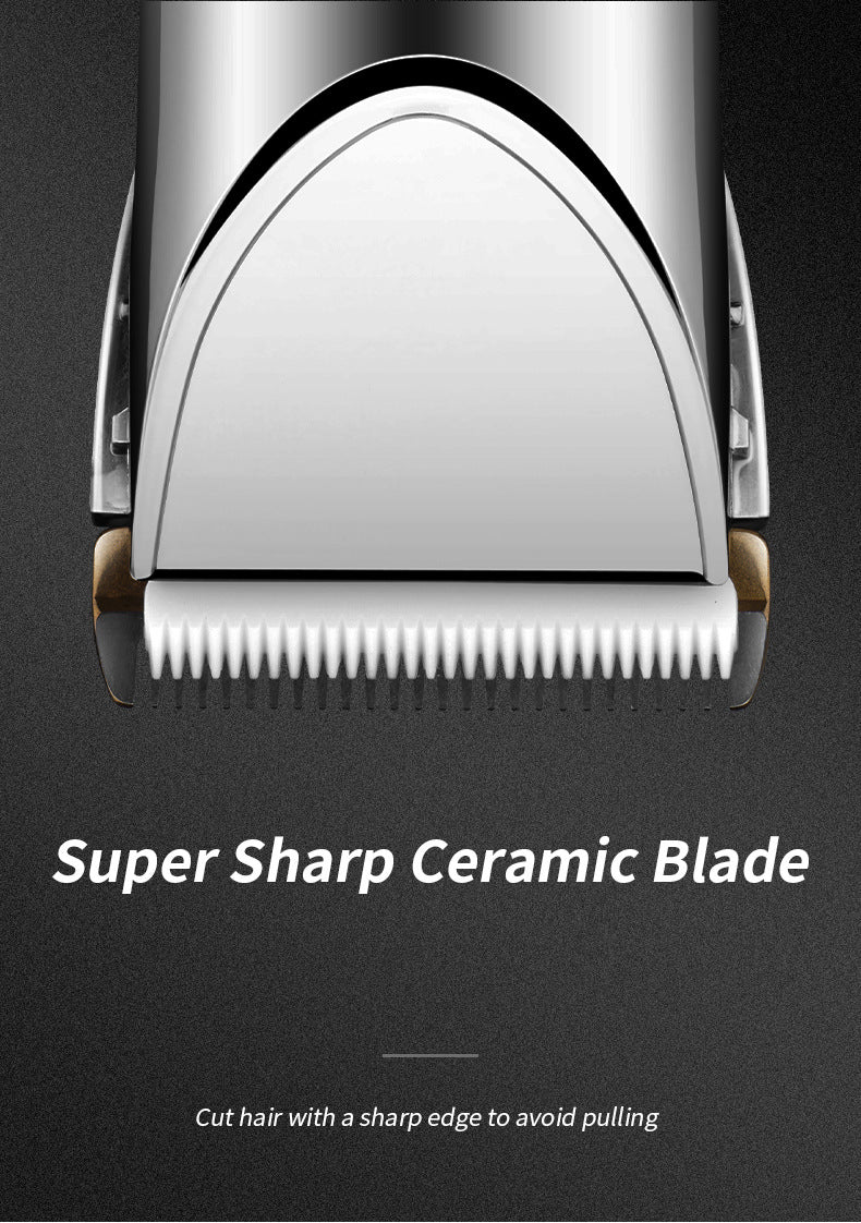 Rechargeable Electric Hair Clipper with LCD Display