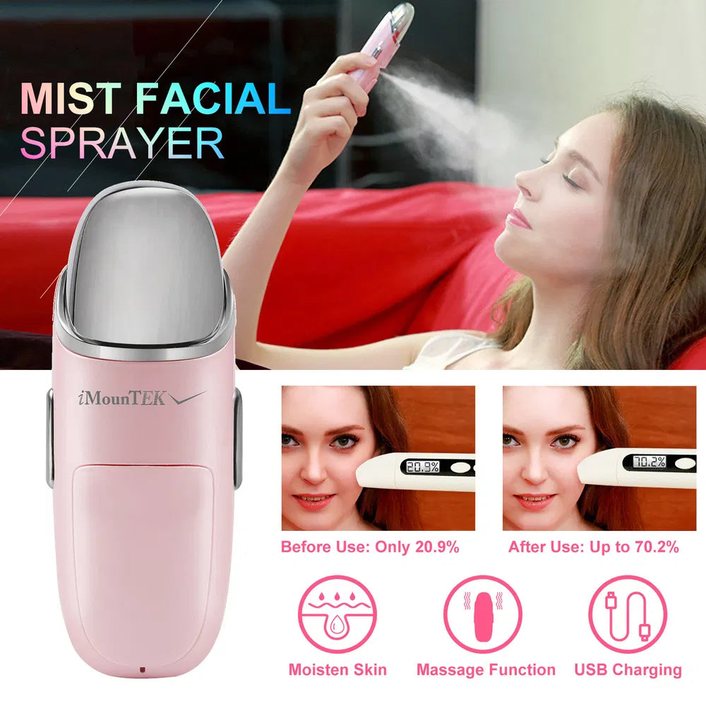 Nano Facial Mister - Portable Cool Mist Sprayer for Skin Hydration