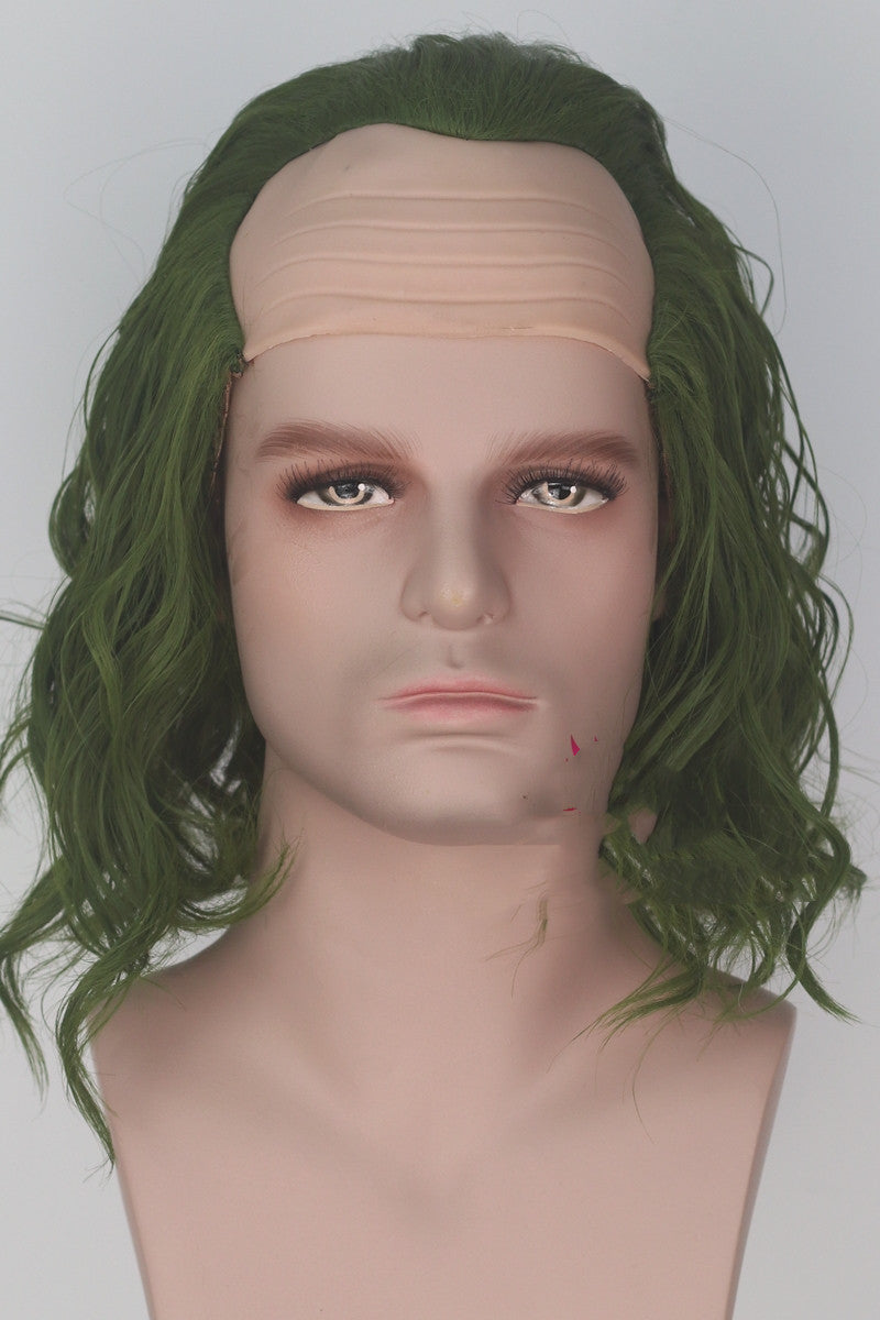 Green Curly Cosplay Wig - Short Anime Character Hair