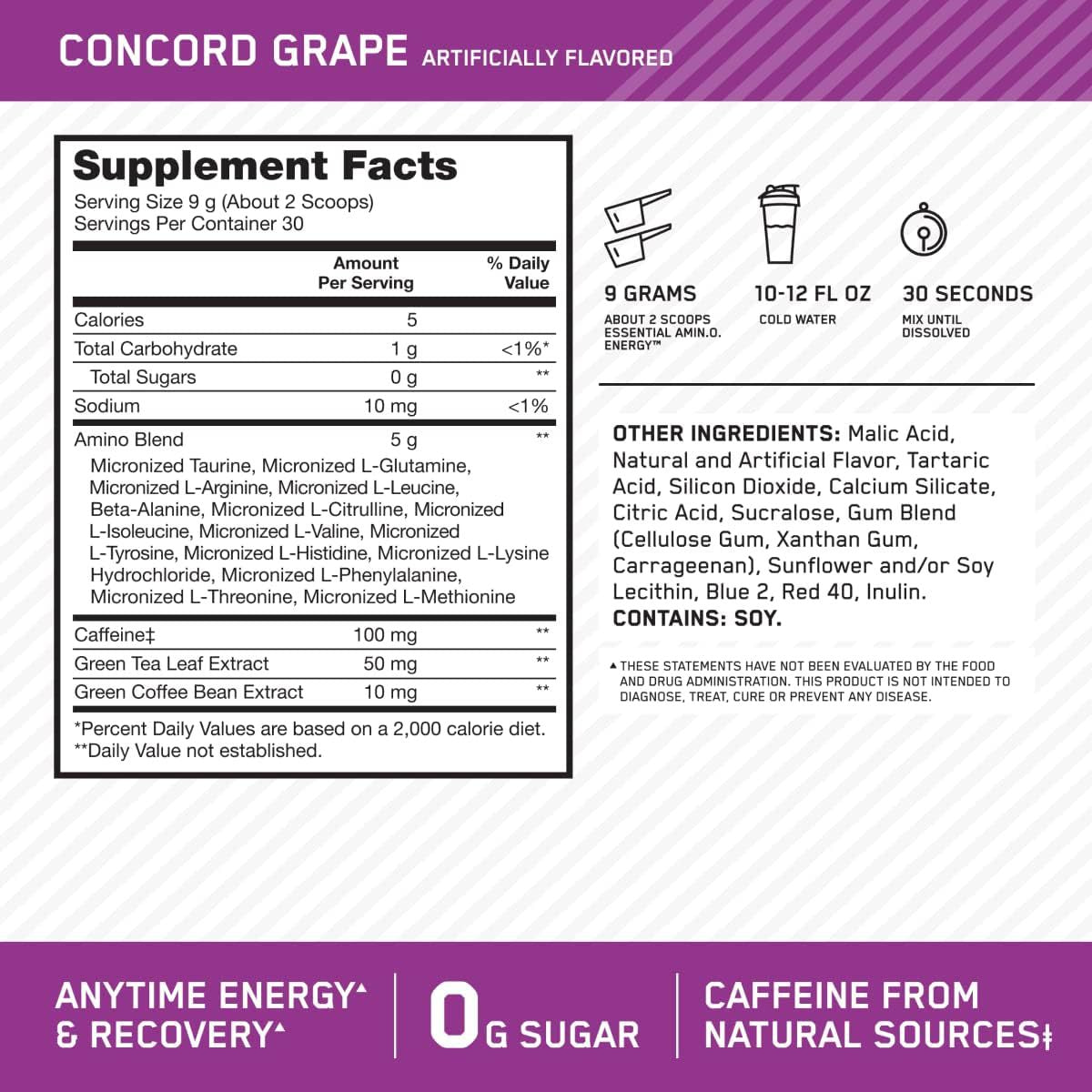 Amino Acid Energy Powder 270g
