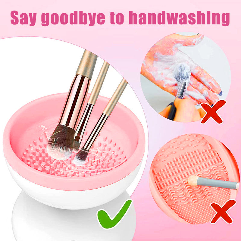 Electric Makeup Brush Cleaner Machine Portable USB Cosmetic Brush Cleaning Tool