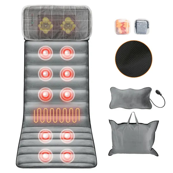 Full Body Electric Massage Mat with Heat & Vibration - Advanced