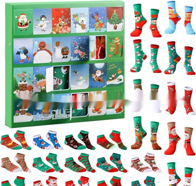 Mini Christmas Socks Blind Box Decorations - Festive Holiday Party Supplies