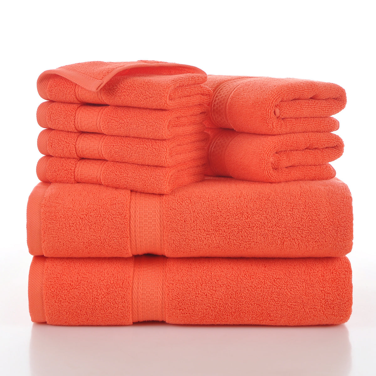 8-Piece Cotton Towel Set - Soft, Absorbent Home Towels in Multiple Colors