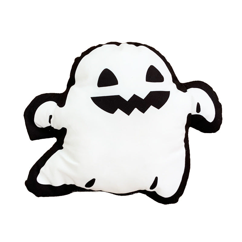 Halloween Death Doll Plush Pillow with Cartoon Design - 33x35cm