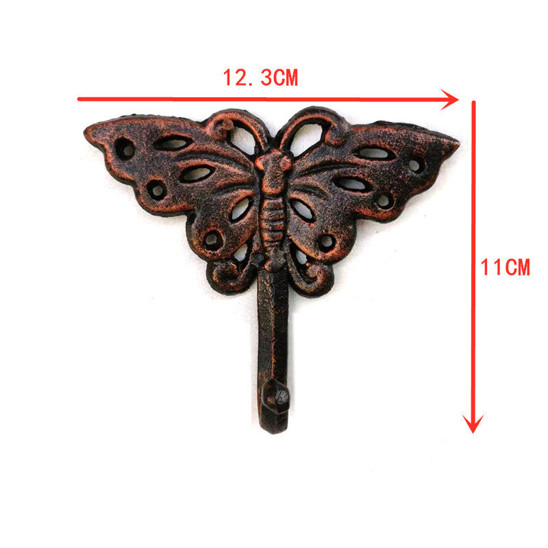 European Style Retro Metal Wall Hook Set Outdoor Garden Decor
