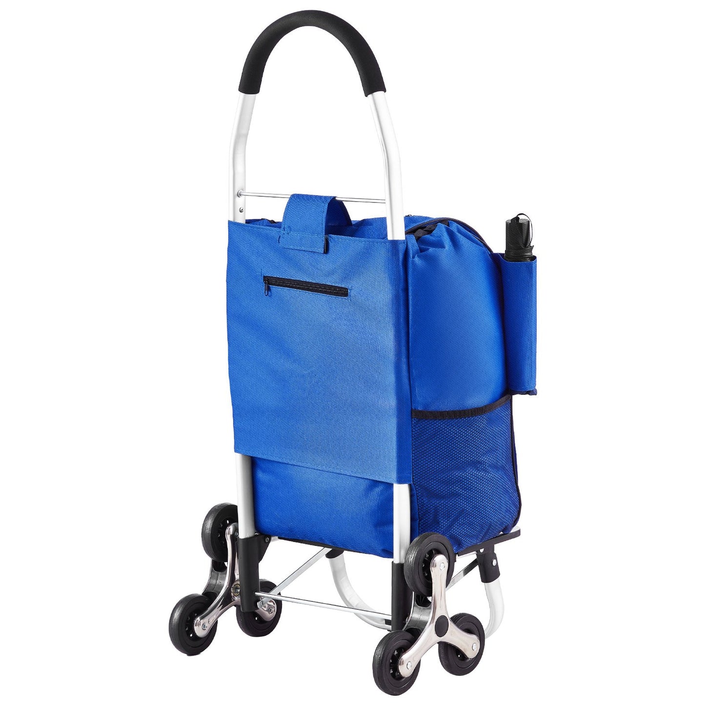 Foldable Stair Climbing Shopping Cart 36L with 6 Wheels & Storage Bag