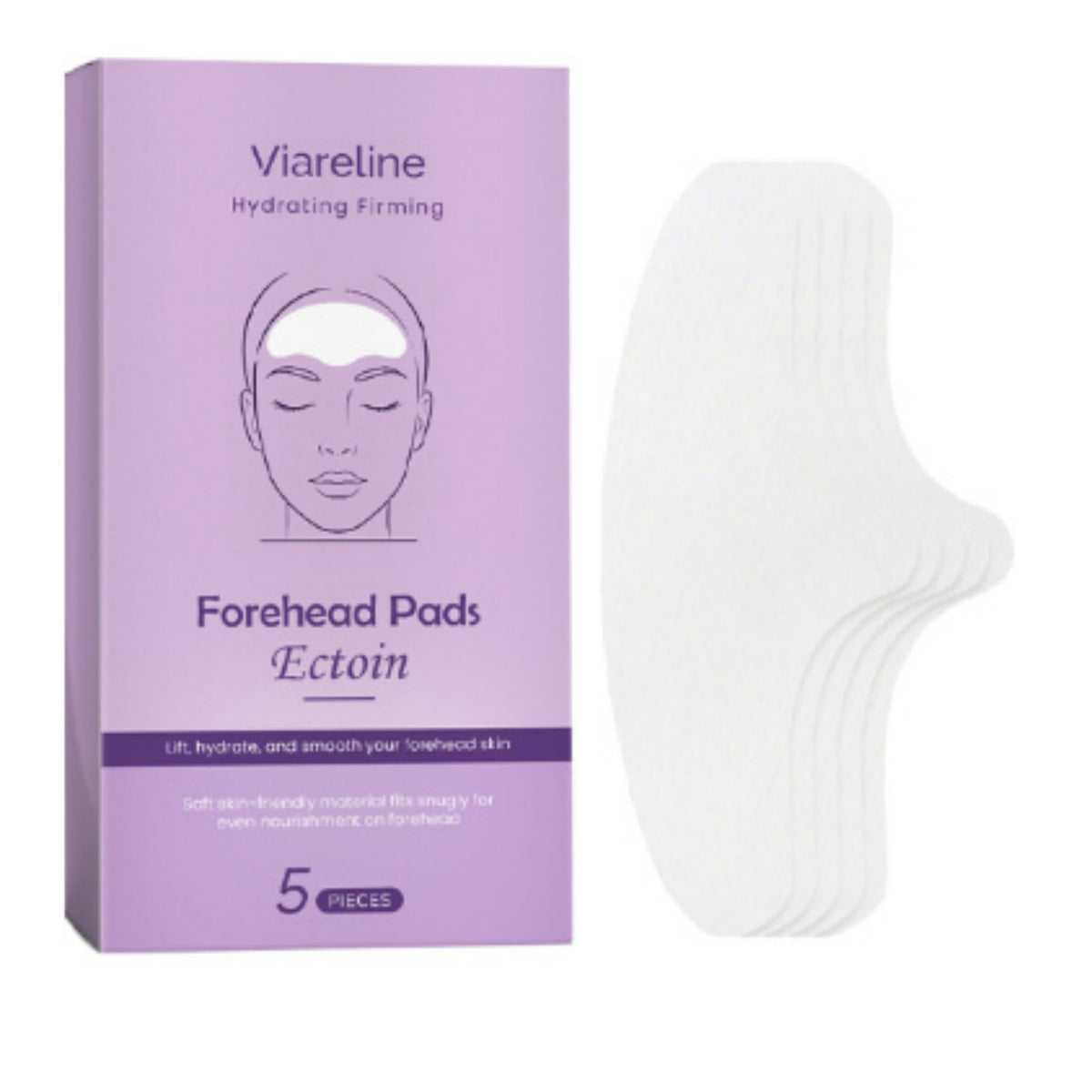 Moisturizing Firming Forehead Patch - 5 Pieces Face Skin Care Tool