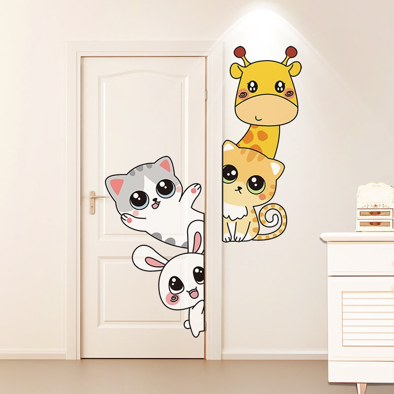 Children's Room Wall Sticker - Cartoon Anime Nursery Decor for Bedroom & Door