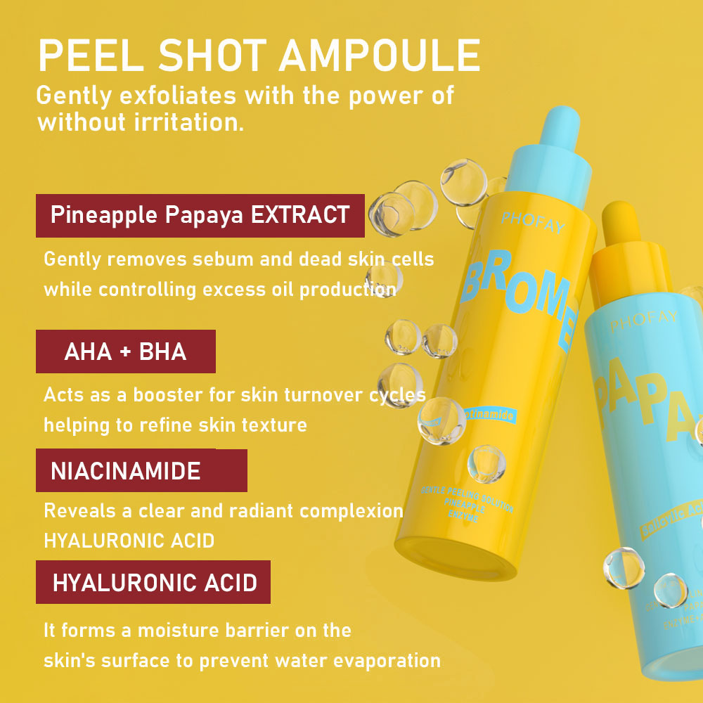 Papaya Enzyme Peeling Solution - AHA BHA Exfoliating Face Treatment