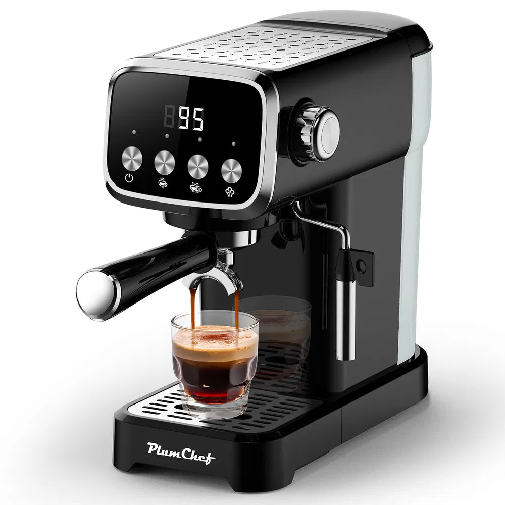 20 Bar Slim Vertical Espresso Machine with Milk Frother & Cup Warmer