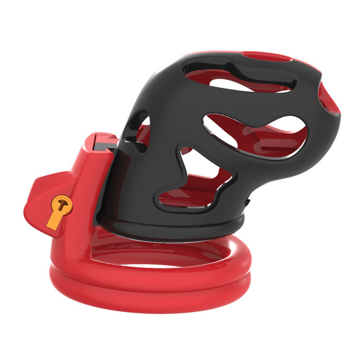 Men's Breathable Chastity Lock Set with Adjustable Rings