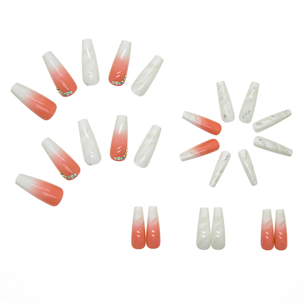 White Smudges Nail Art Enhancement Kit