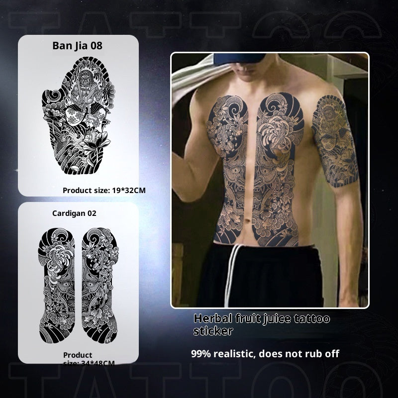 Temporary Tattoo Sticker - Water Transfer, Multiple Patterns