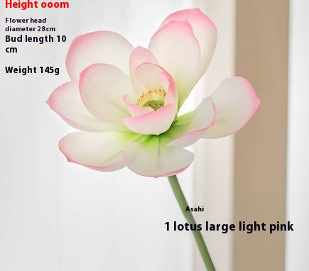 Fake Lotus Flower Decorations Set - Pink, White, Pollen & Blooming Styles