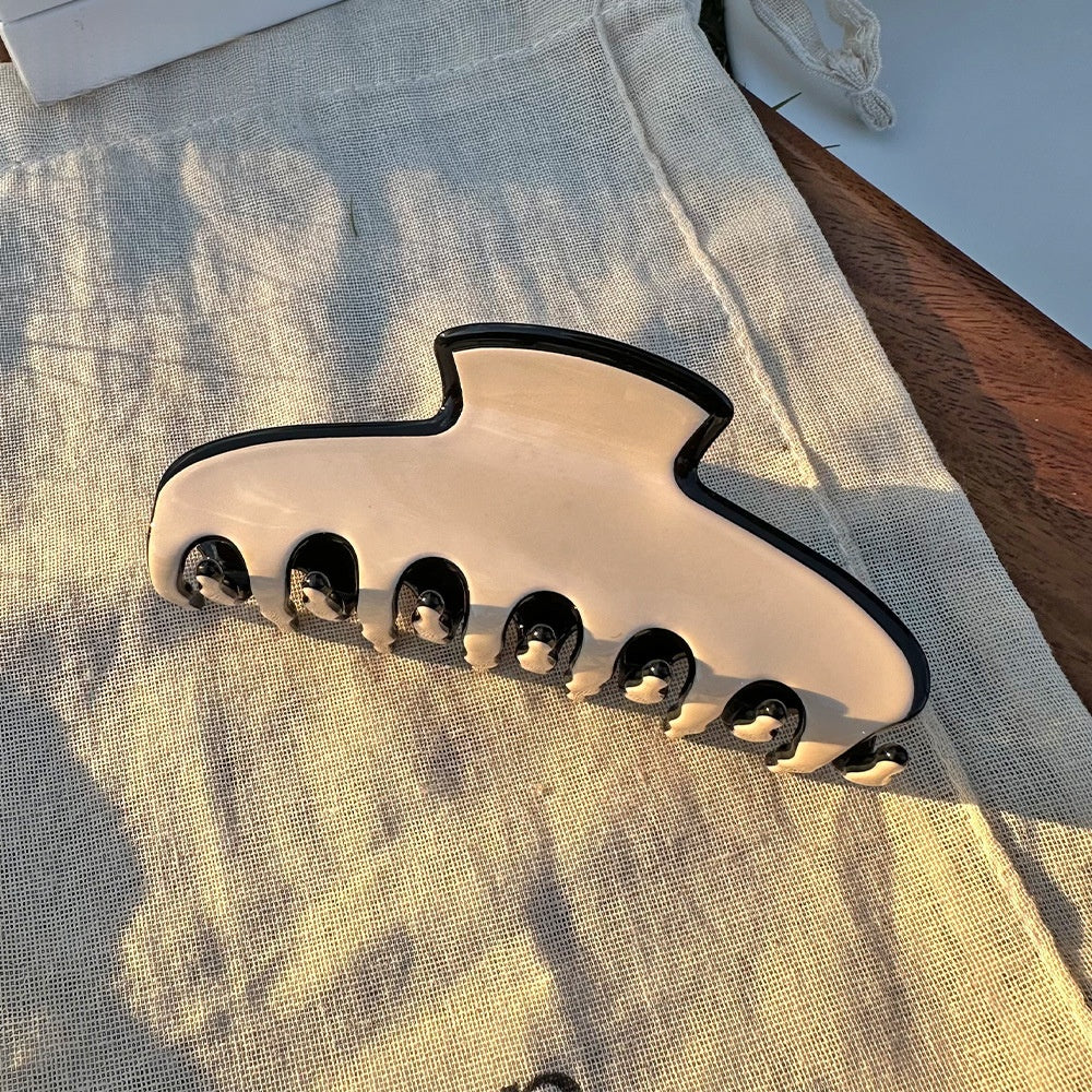 Large Hair Clip for Women - Vintage Acetate, Handmade